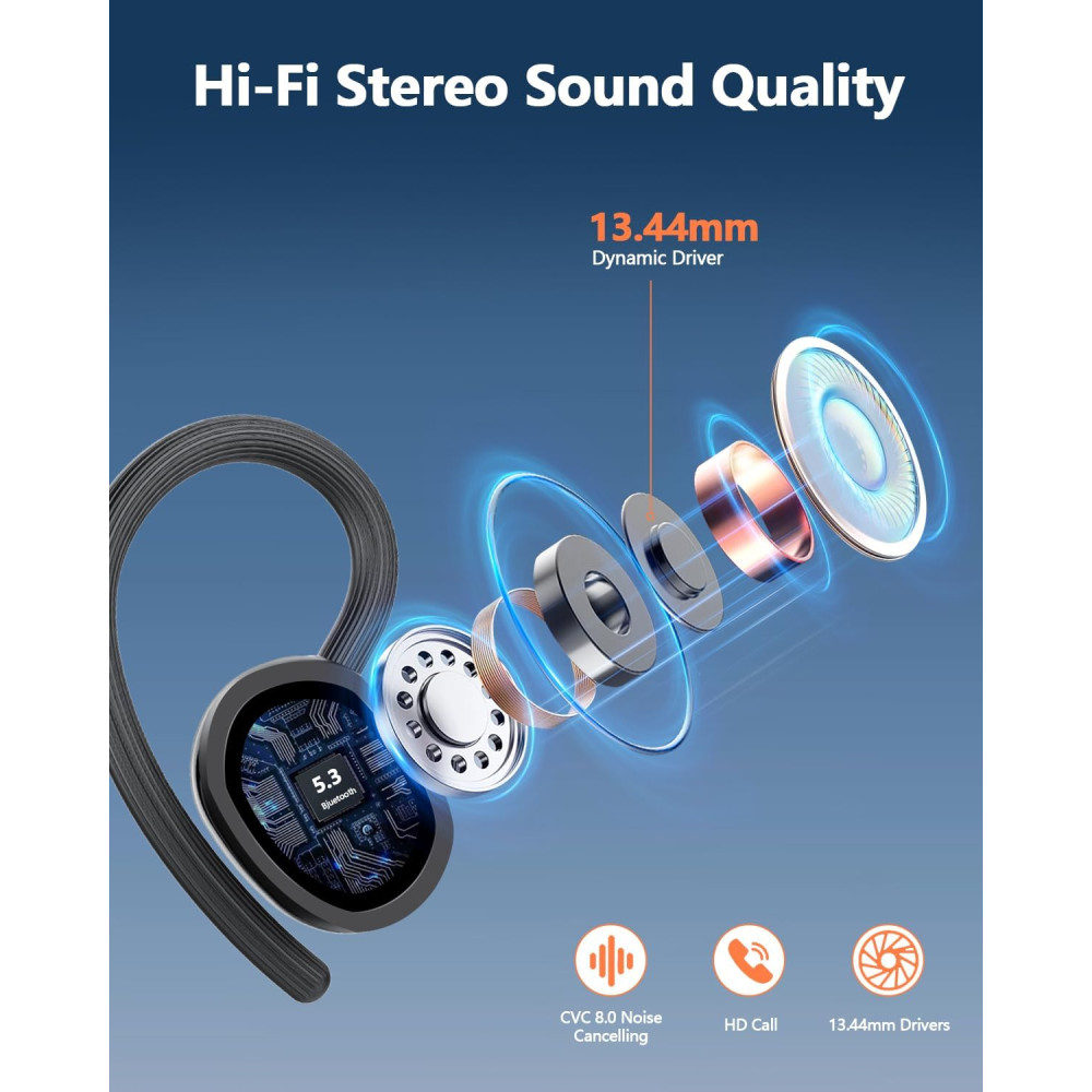 Беспроводные Bluetooth-наушники Hadbleng Q22 с LED-дисплеем