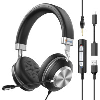 Провідна USB-гарнітура Wantek із мікрофоном для комп’ютера