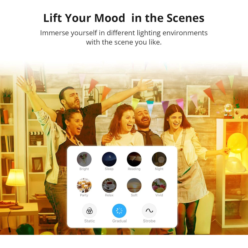 Умная лампа SONOFF B05-BL-A60, Wi-Fi и Bluetooth, 9 Вт, RGB
