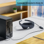 Адаптер HDMI на USB-C WJESOG, кабель 2 м, 4K@60 Гц с USB-кабелем питания
