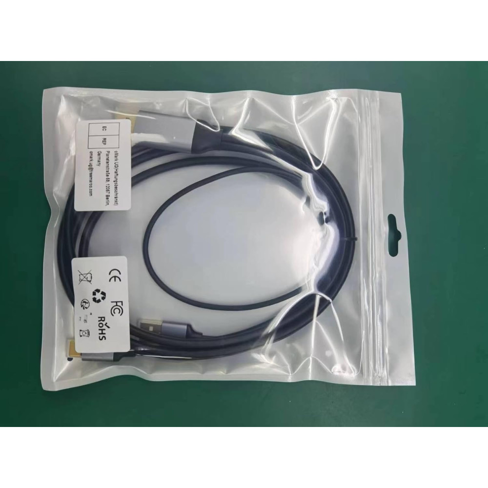 Адаптер HDMI на USB-C WJESOG, кабель 2 м, 4K@60 Гц с USB-кабелем питания