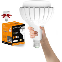 Светодиодная лампа ESOP LED Bulb 100 Вт E40 с адаптером E27, 13000 Лм, 6500K