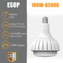 Светодиодная лампа ESOP LED Bulb 100 Вт E40 с адаптером E27, 13000 Лм, 6500K