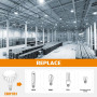 Светодиодная лампа ESOP LED Bulb 100 Вт E40 с адаптером E27, 13000 Лм, 6500K