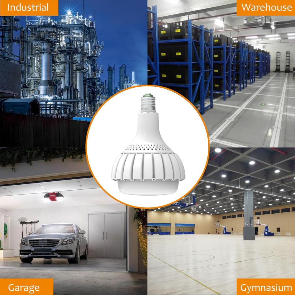 Светодиодная лампа ESOP LED Bulb 100 Вт E40 с адаптером E27, 13000 Лм, 6500K
