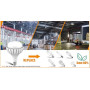 Светодиодная лампа ESOP LED Bulb 100 Вт E40 с адаптером E27, 13000 Лм, 6500K