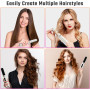 Аккумуляторная щётка-выпрямитель Aceshop, мини-выпрямитель для волос с ионизацией