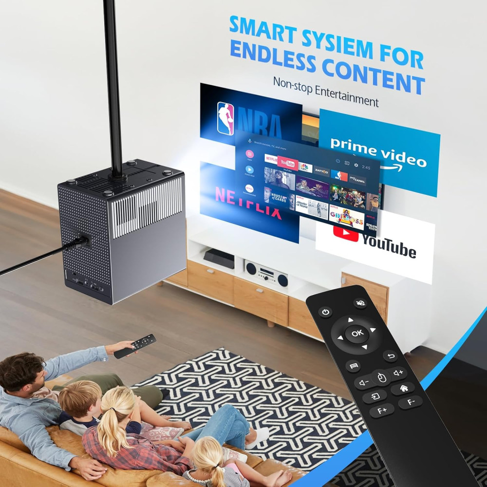 Проектор Ctalyn 4K Full HD 1080, яркость 15000 лм