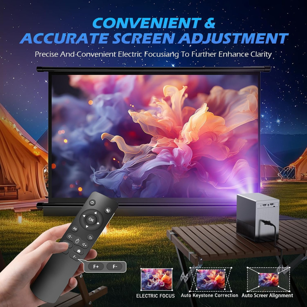 Проектор Ctalyn 4K Full HD 1080, яркость 15000 лм