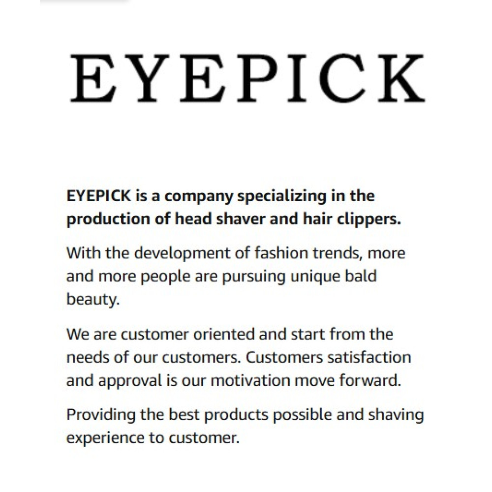 Бритва для головы EYEPICK 7D, водонепроницаемая электробритва для сухого и влажного бритья