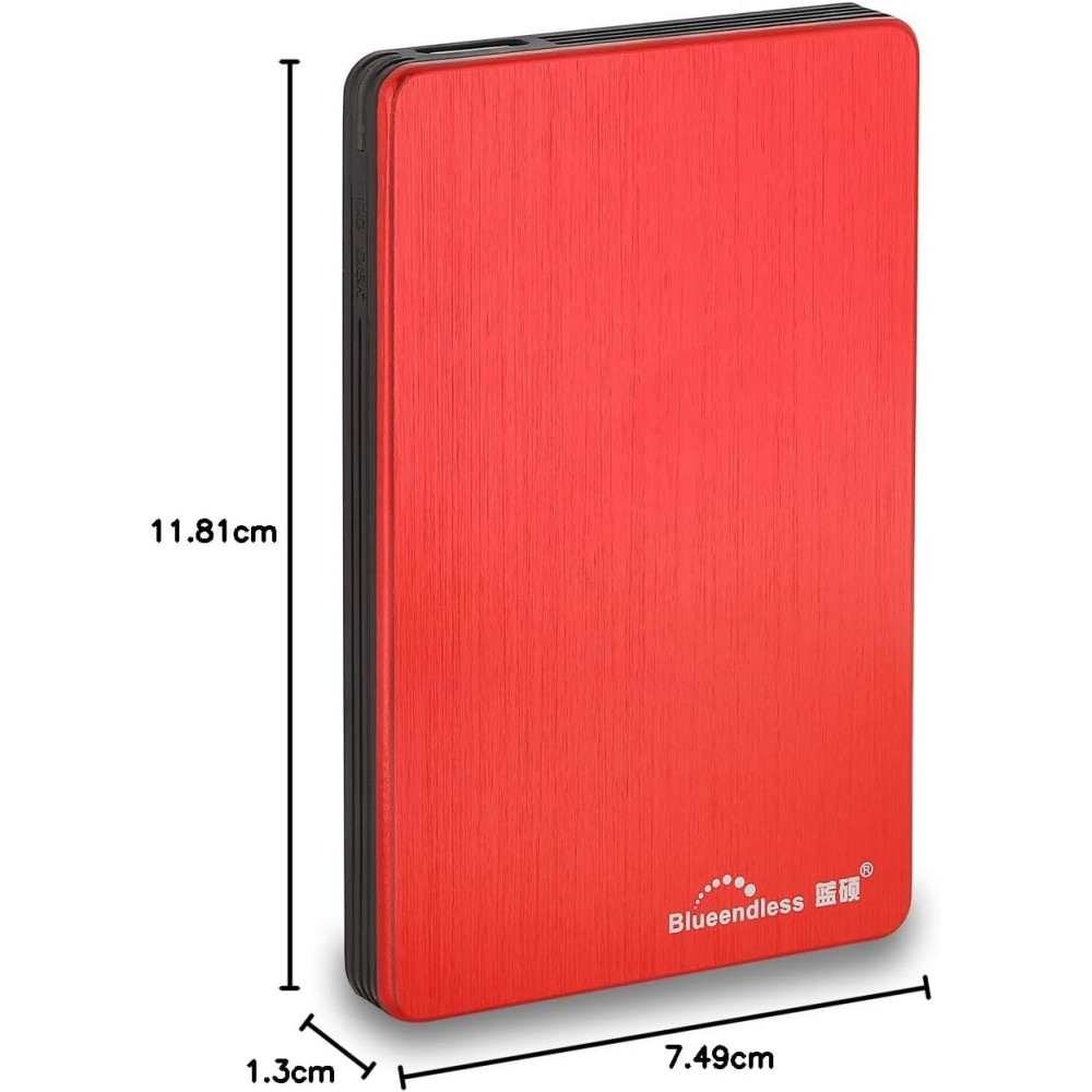 Внешний Жесткий Диск Blueendless 250GB USB 3.0 2.5" (Красный)