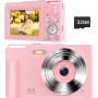 Детская цифровая камера ROQIOO 48MP, 1080P, с автофокусом и 16x зумом