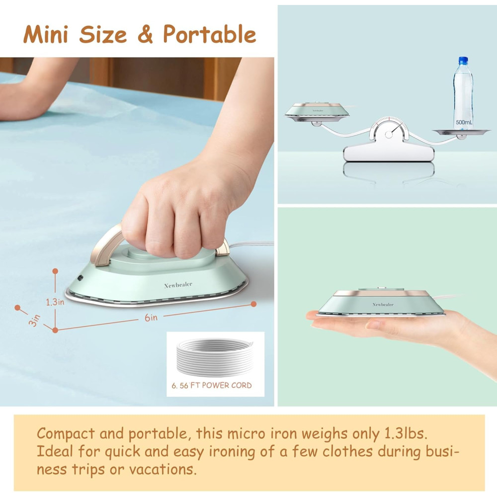 Портативный утюг для путешествий Newbealer Travel Iron 220V/120V
