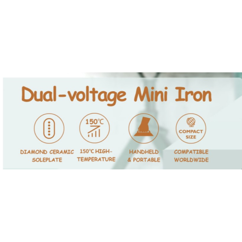 Портативный утюг для путешествий Newbealer Travel Iron 220V/120V