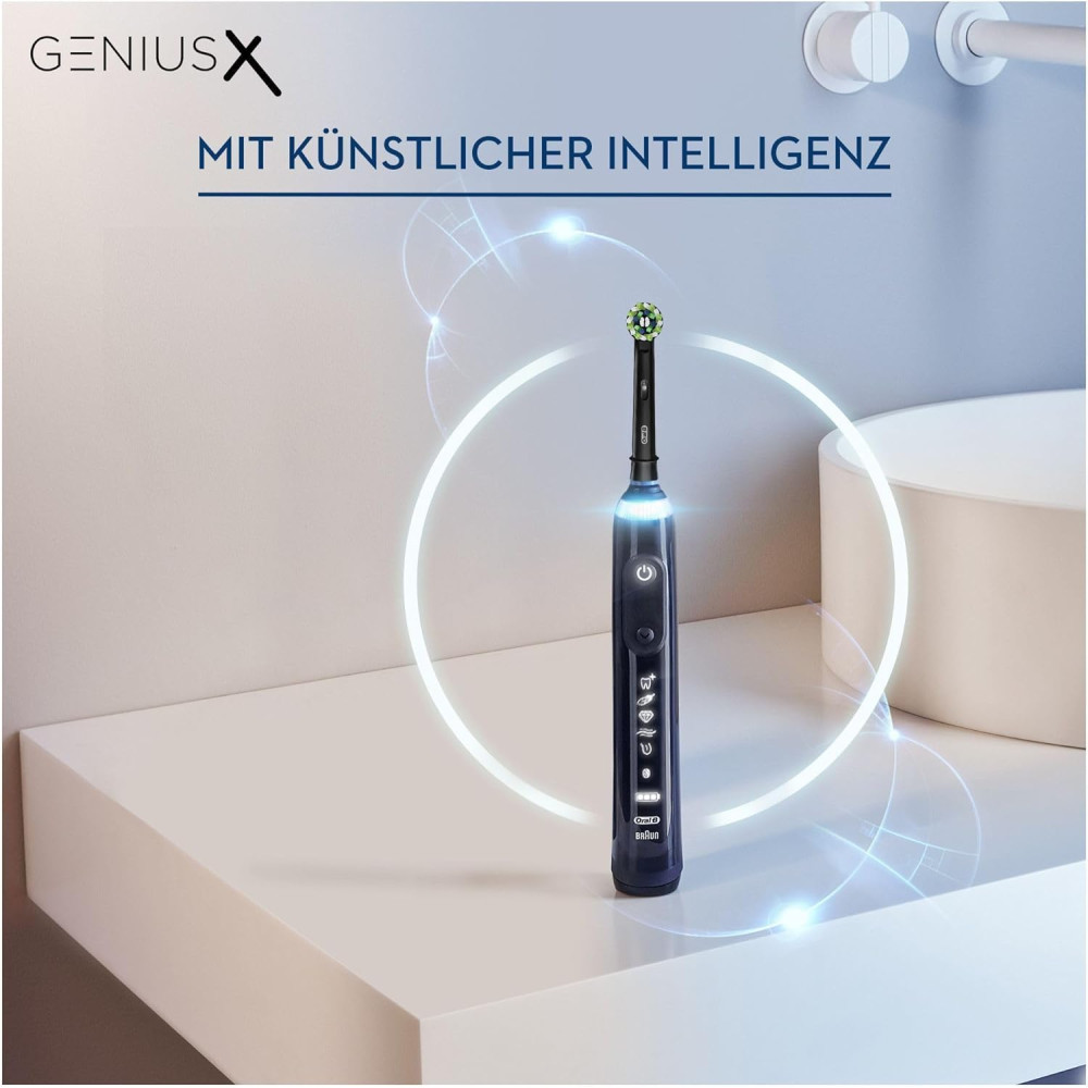 Электрическая зубная щётка Oral-B Genius X, чёрная