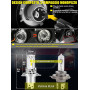 Автомобильные LED лампы XELORD H4, 6500K, 12000LM, 60W, 12V, Plug & Play