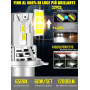Автомобильные LED лампы XELORD H4, 6500K, 12000LM, 60W, 12V, Plug & Play