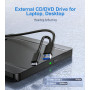Внешний CD/DVD-привод Umaniy USB 3.0 + USB-C