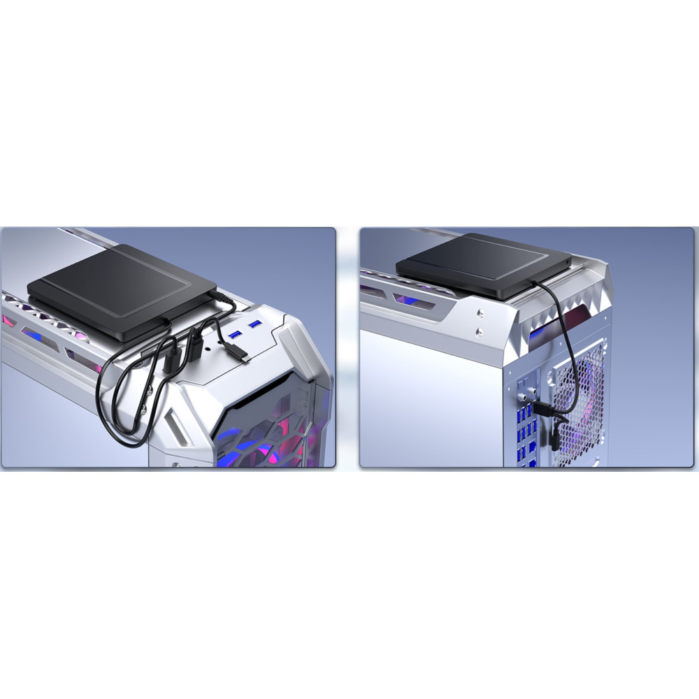 Внешний CD/DVD-привод Umaniy USB 3.0 + USB-C