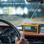 Аварійне радіо Mesqool DAB, 5000 мА·ч, із сонячною батареєю, ліхтариком