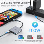 Адаптер USB-C 3-в-1 для Nintendo Switch Onshida