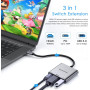 Адаптер USB-C 3-в-1 для Nintendo Switch Onshida