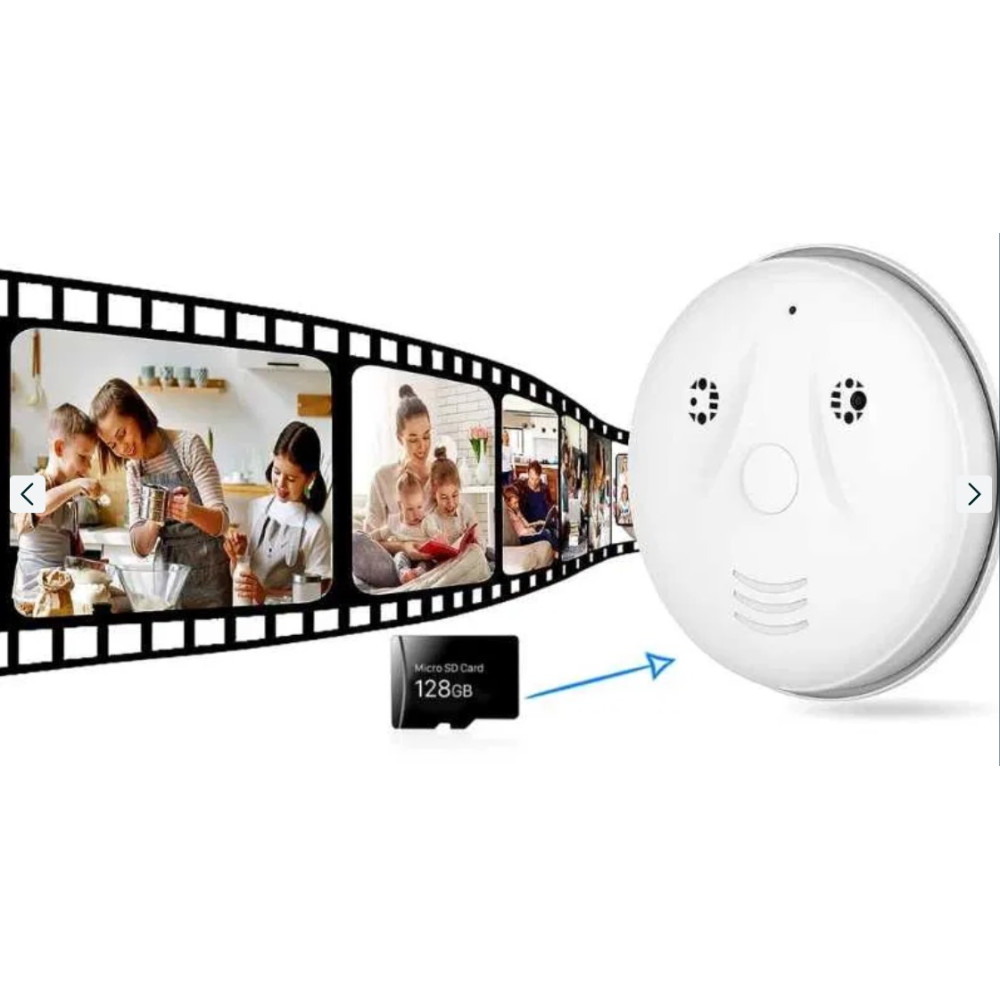 Скрытая камера в виде пожарного датчика, без звука, 1080P HD "lo.baby.ve"