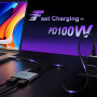 Адаптер USB-C на 2 HDMI, USB 3.0, PD 100 Вт  "KOZYC"