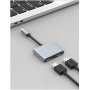 Адаптер USB-C на 2 HDMI, USB 3.0, PD 100 Вт  "KOZYC"