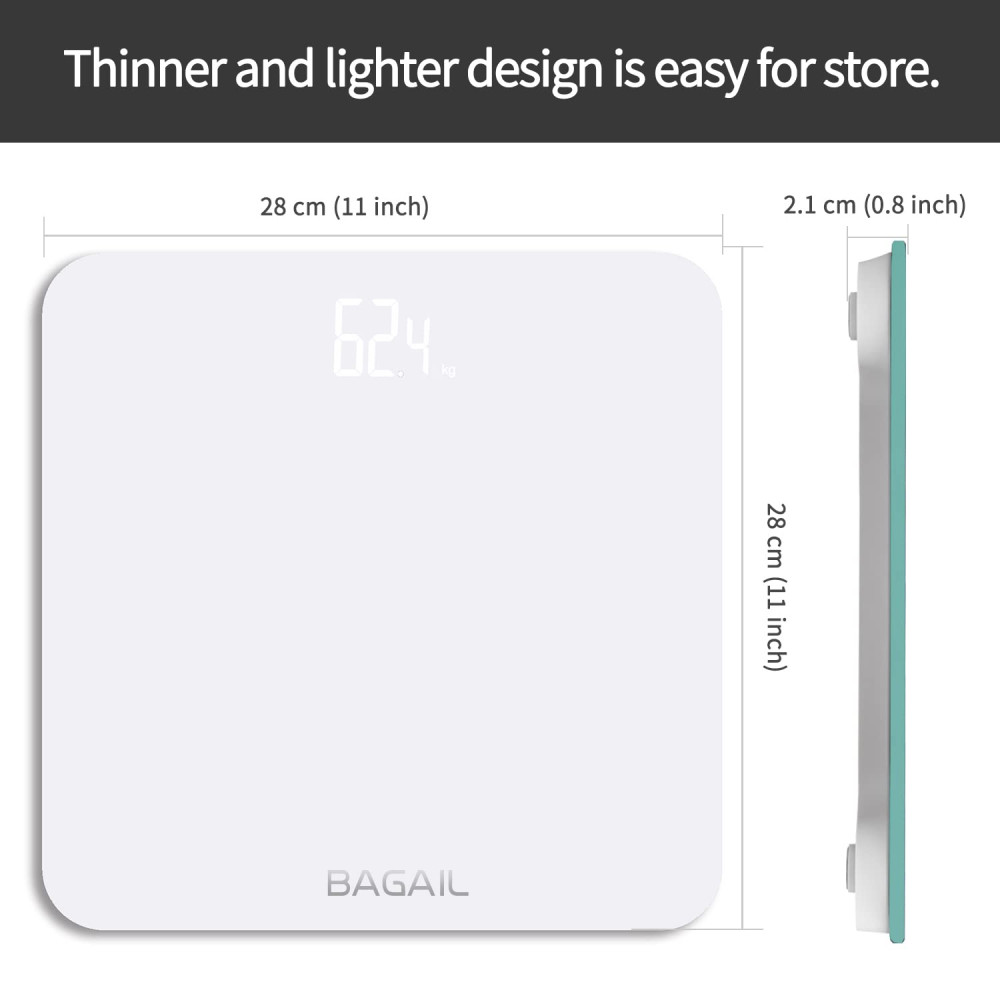 Весы напольные BAGAIL, цифровые, с LED-дисплеем