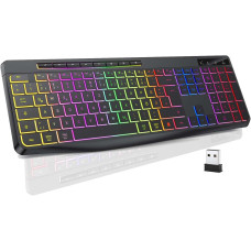 Беспроводная игровая клавиатура TECURS (AZERTY - раскладка клавиш) 