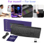 Беспроводная игровая клавиатура TECURS (AZERTY - раскладка клавиш) 