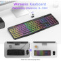 Беспроводная игровая клавиатура TECURS (AZERTY - раскладка клавиш) 