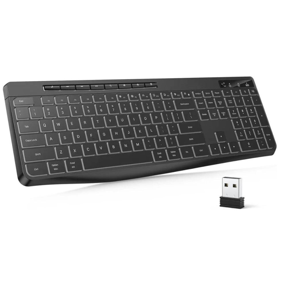 Беспроводная игровая клавиатура TECURS (AZERTY - раскладка клавиш) 