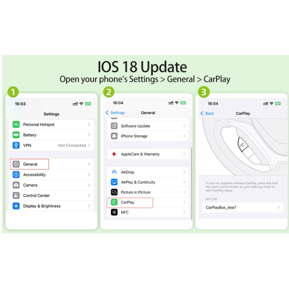 Беспроводной Адаптер CarPlay для iPhone (Lyssiefeel)
