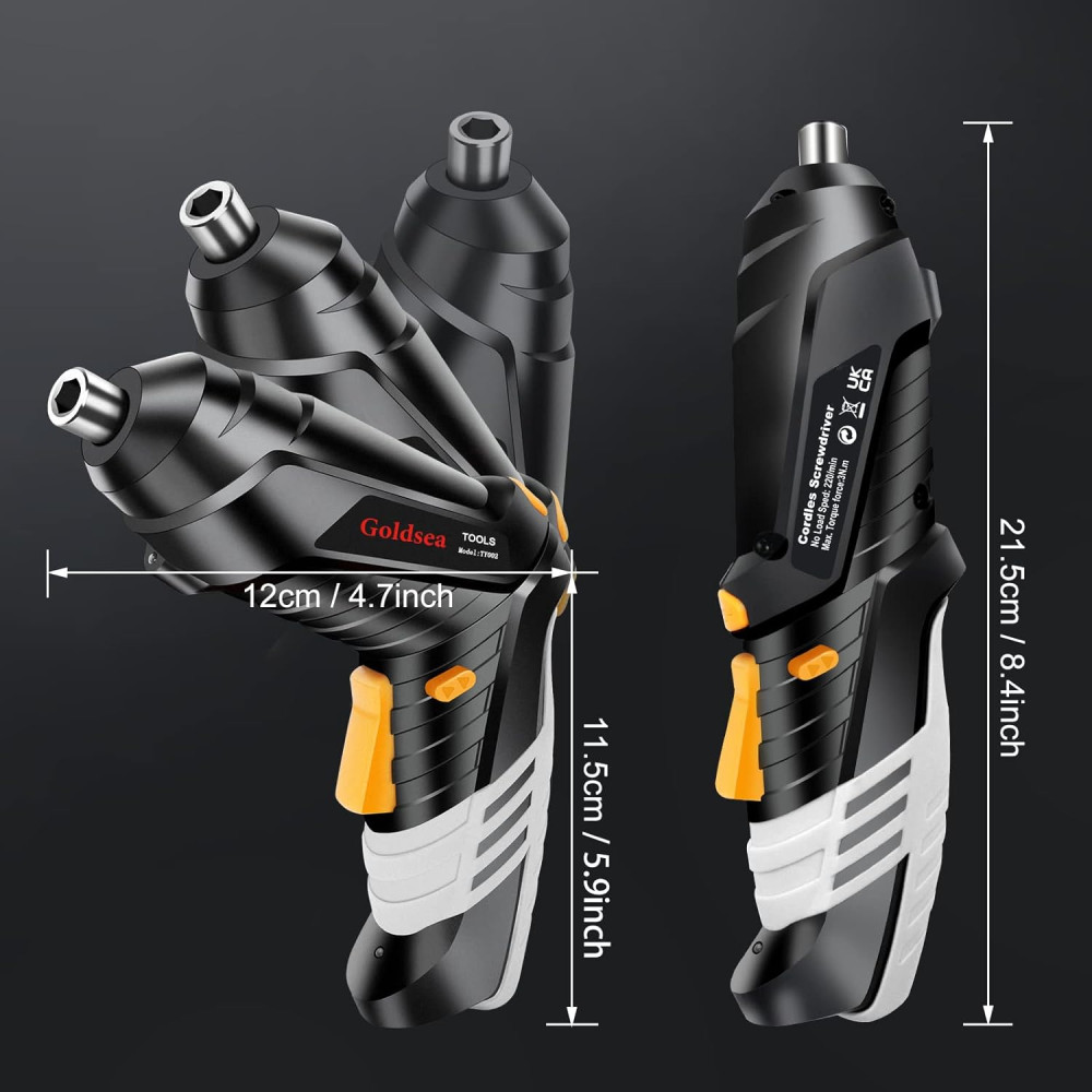 Электрическая отвертка Goldsea 4.2V беспроводная, 3.5N.m, 1500mAh