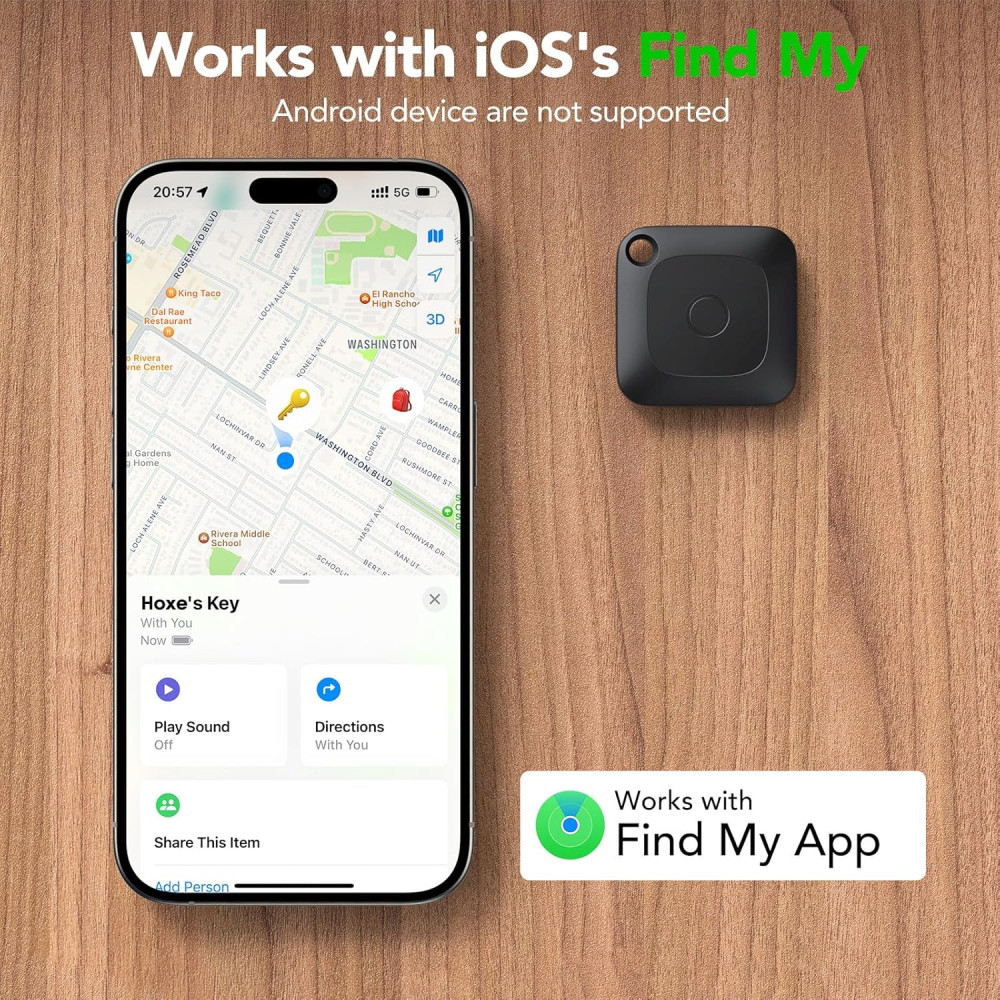 Смарт брелок, Bluetooth локатор для ключей, кошелька, сумки Hoxe F1