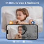 Міні-шпигунська камера Bionadro з Wi-Fi, нічне бачення, циклічний запис