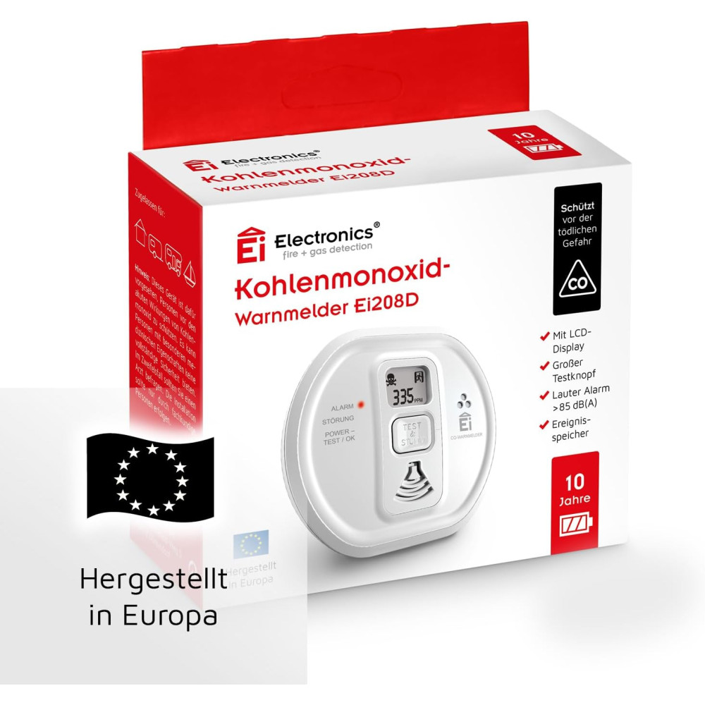 Детектор угарного газа Ei Electronics Professional Ei208iDW