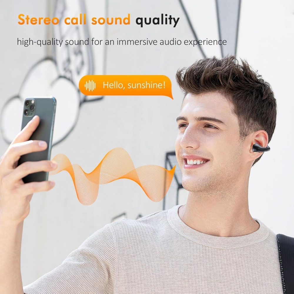 Беспроводные наушники-клипсы Open Ear Bluetooth 5.3 YYK-Q71