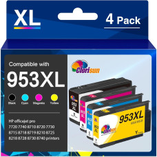 Clorisun 953XL Мультиупаковка картриджей для HP 953XL (4 шт.)