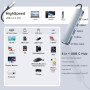 USB-хаб, концентратор, адаптер B3 BIGTHREE для MacBook Pro, 7 в 1, 4K HDMI