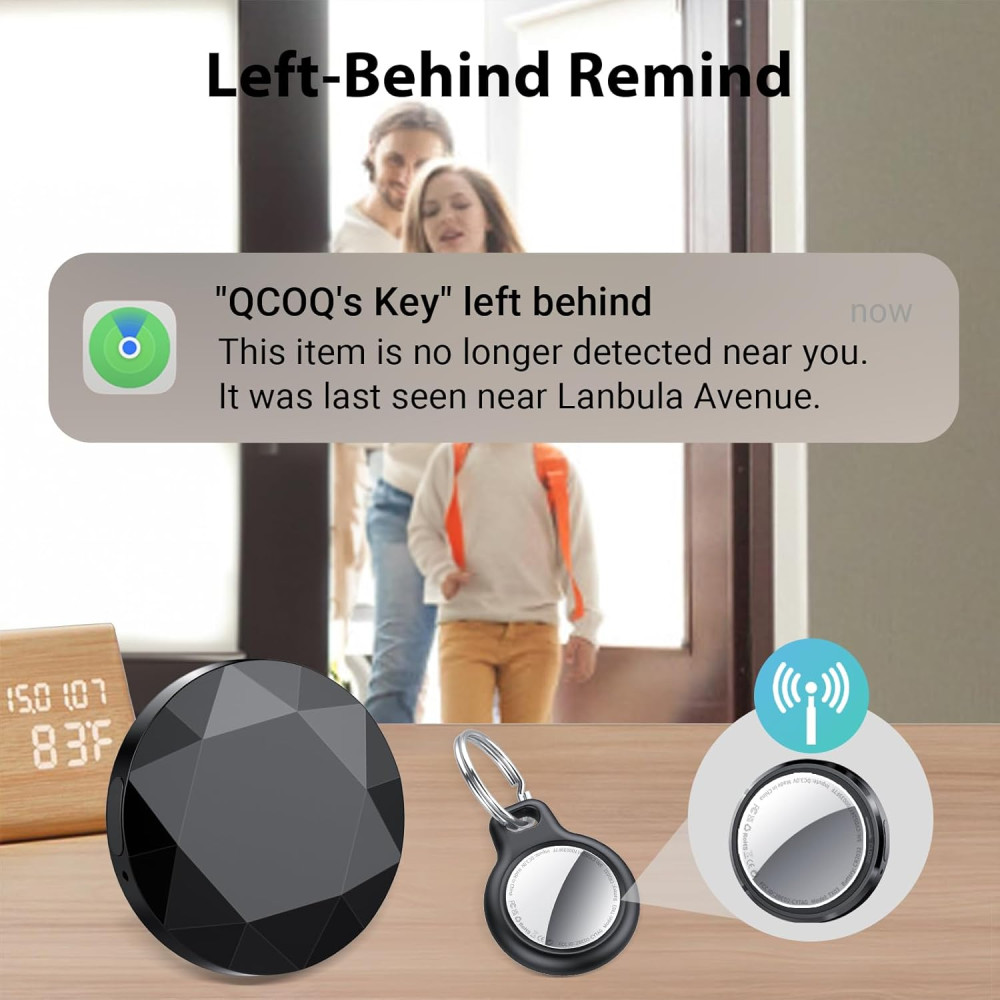 Bluetooth трекер-брелок маячок для поиска QCOQ с поддержкой Apple Find My