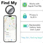 Bluetooth трекер-брелок маячок для поиска QCOQ с поддержкой Apple Find My