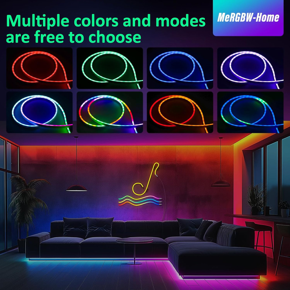 Гибкая RGB LED неоновая лента MeRGBW-Home | 1 метр