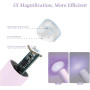 Фиолетовая UV/LED лампа Denabuty для сушки гель-лака