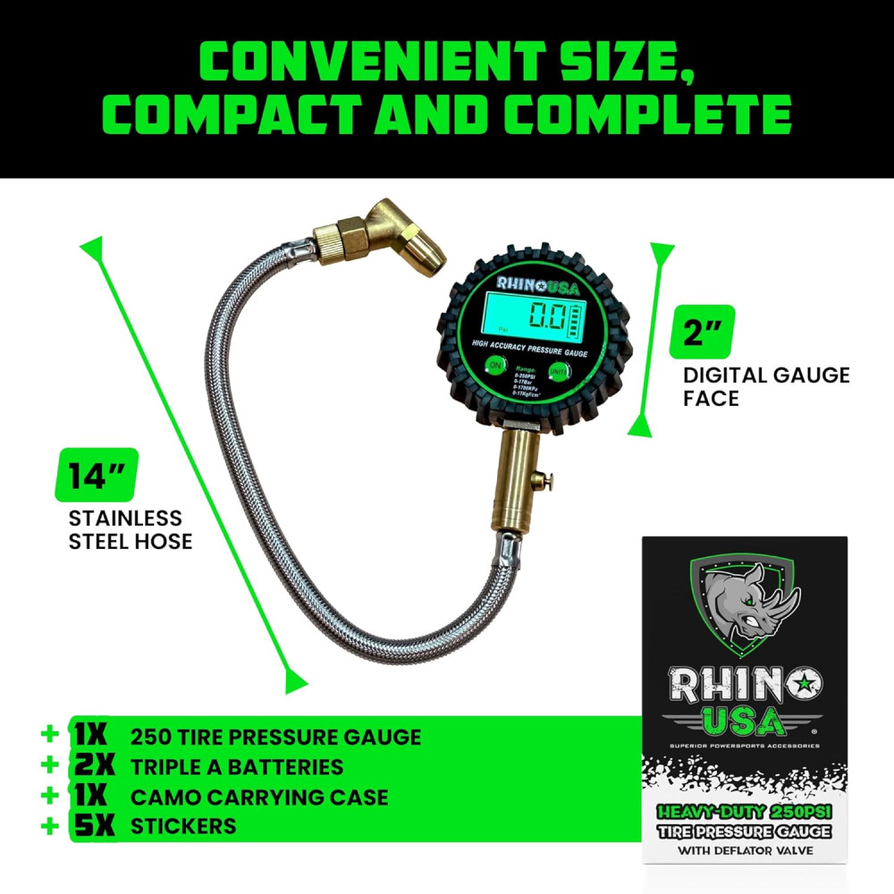 Цифровий манометр для шин Rhino USA