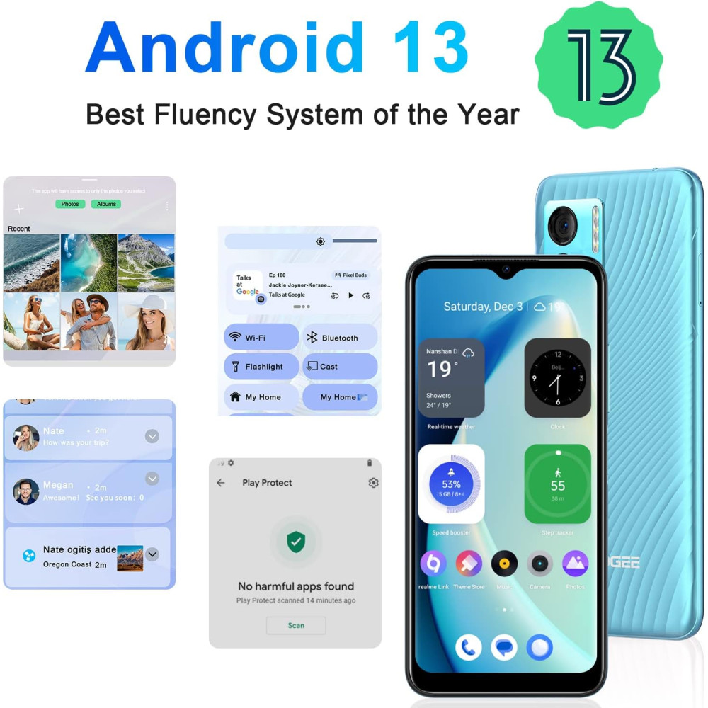 Смартфон DOOGEE N50, 15ГБ+128ГБ, Android 13, 4200 мАч, две SIM-карты
