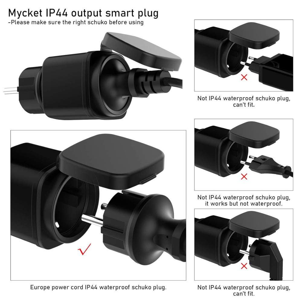 Умная Wi-Fi розетка для улицы (2.4 ГГц) Mycket 