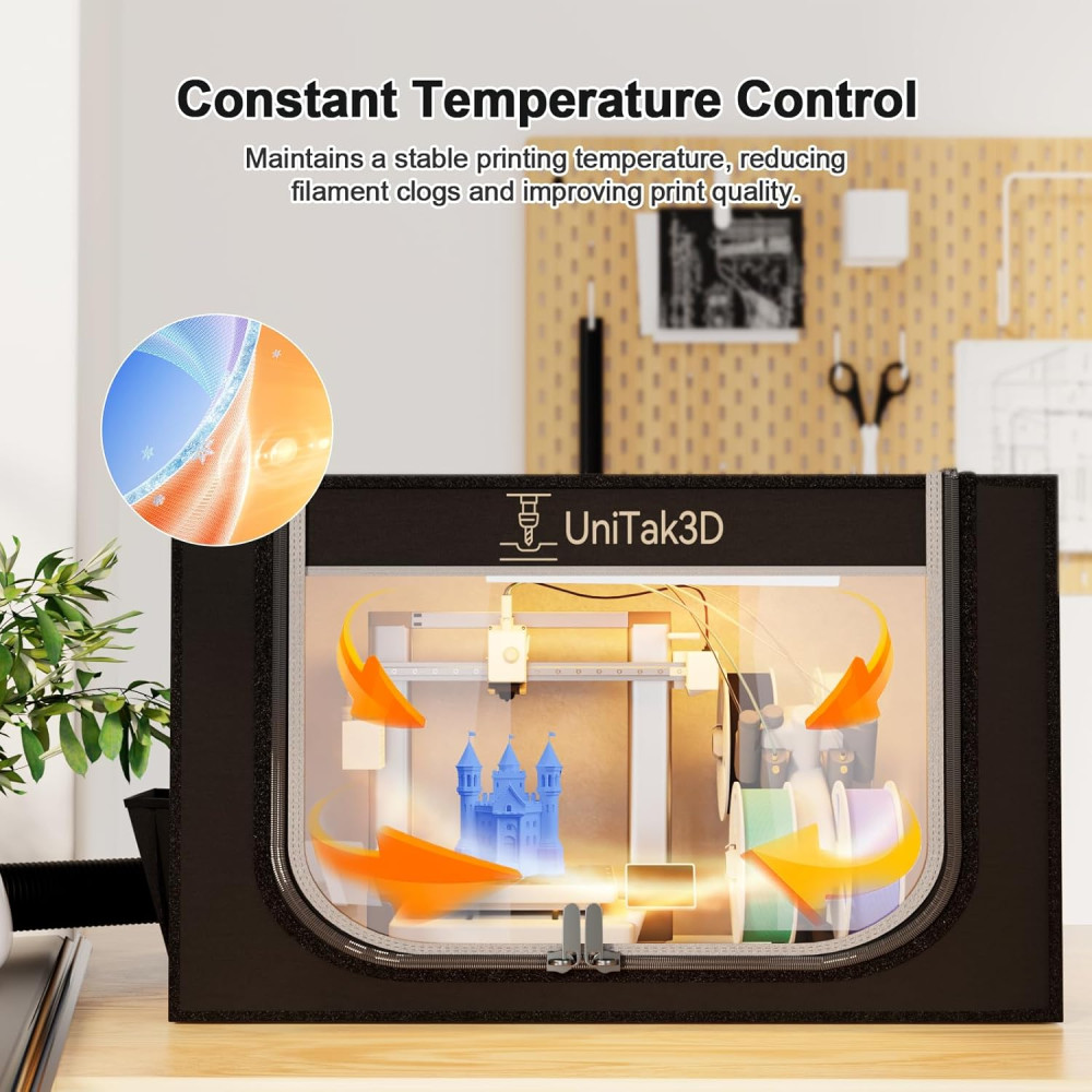 Защитный корпус для 3D принтера Bambu Lab A1 Combo с AMS Lite UniTak3D с вентиляцией и LED